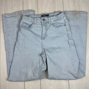 Girls Sz 12 wide leg jeans, light wash